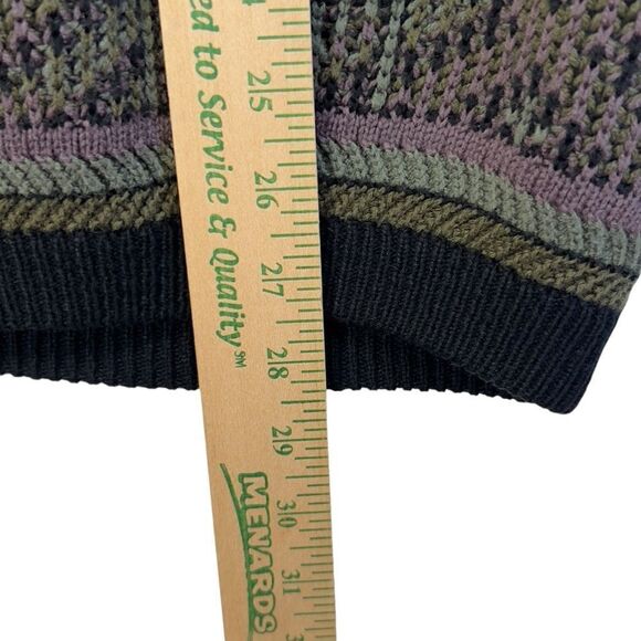 1980's Pacific Crest Vintage Knitted Cosby Crew Neck purple Sweater Large - Picture 8 of 14